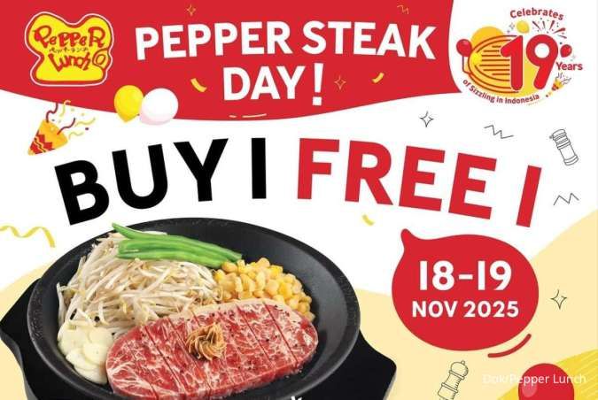 Promo Pepper Lunch Buy 1 Get 1 hingga 16 Oktober 2026, Gratis Chicken Pepper Rice