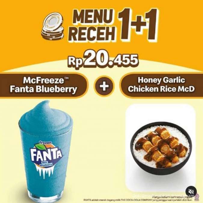 Promo McD Menu Receh 1+1 di Bulan Juni 2022