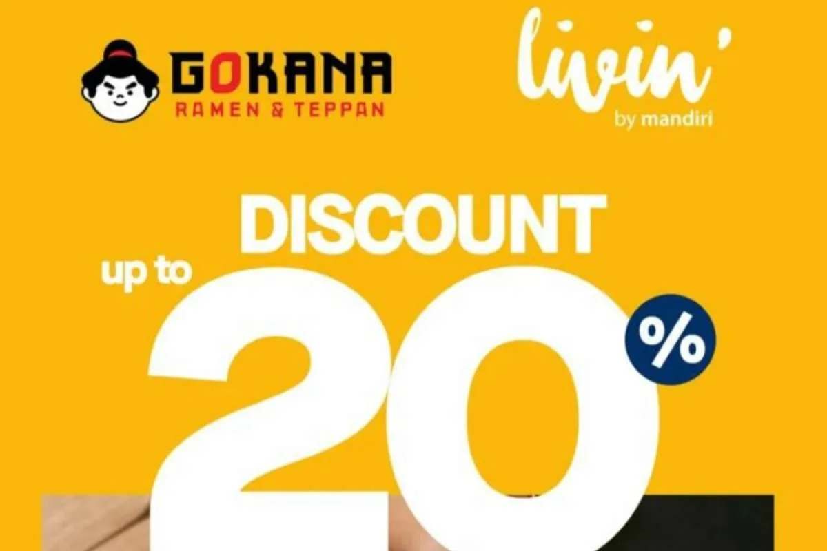 Promo Gokana x Mandiri Edisi Juni-Juli 2023, Ada 2 Bonus Diskon hingga 20%