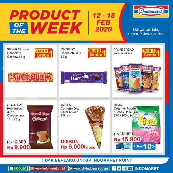 Promo Indomaret Product of The Week, teranyar! (12-18 Feb 2020)