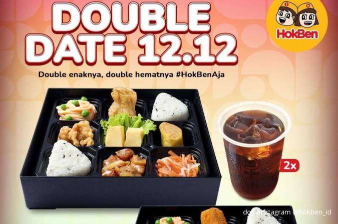 Hemat Berdua! Promo HokBen Double Date 12.12 Cuma Rp 54.000-an/Orang, 3 Hari Saja 