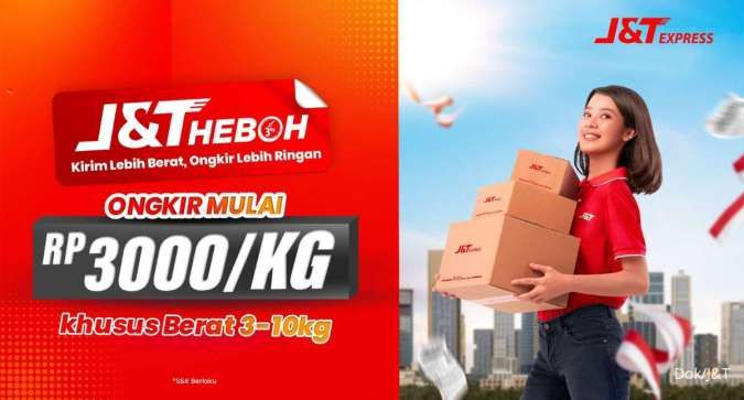  J&T Express Hadirkan J&T HEBOH, Dukung Pelanggan Kirim Paket Lebih Berat Lebih Hemat