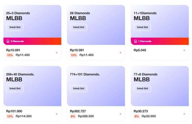 Daftar Promo Paket Internet Tri Gratis Diamond MLBB Terbaru, Agustus 2025