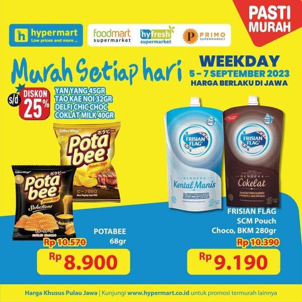 Katalog Promo Hypermart Terbaru 5-7 September 2023, Promo Hyper Diskon Weekday