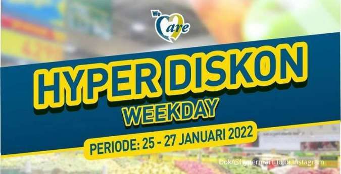 Promo Hypermart 25-27 Januari 2022, Hyper Diskon Weekday Terbaru Selama 3 Hari