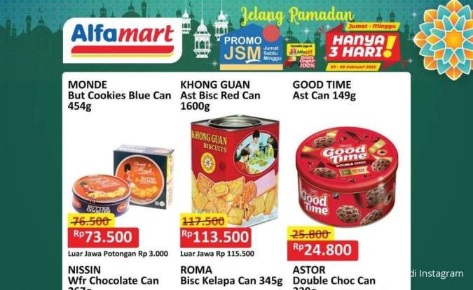 Promo JSM Alfamart 7-9 Februari 2025, Beli Monde & Khong Guan Hemat Jelang Ramadan