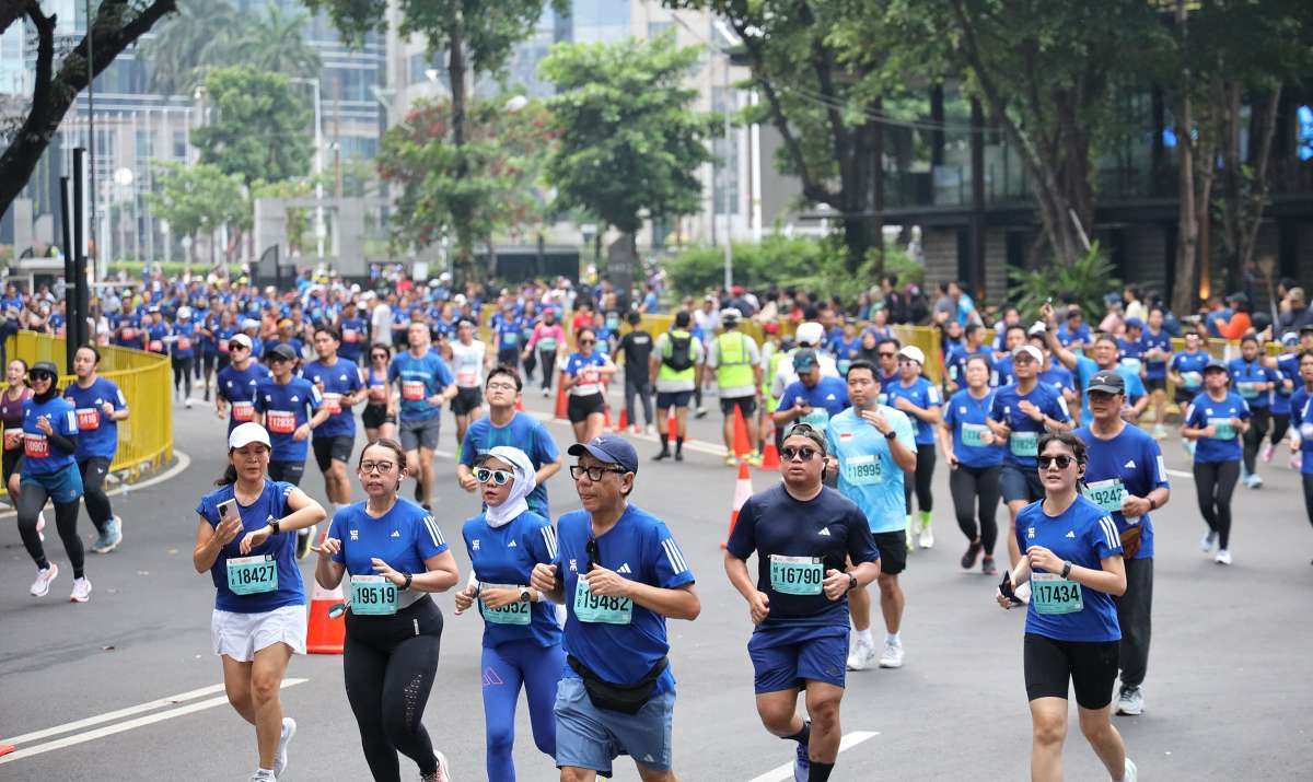 Kemeriahan wondr by BNI Jakarta Running Festival 2024