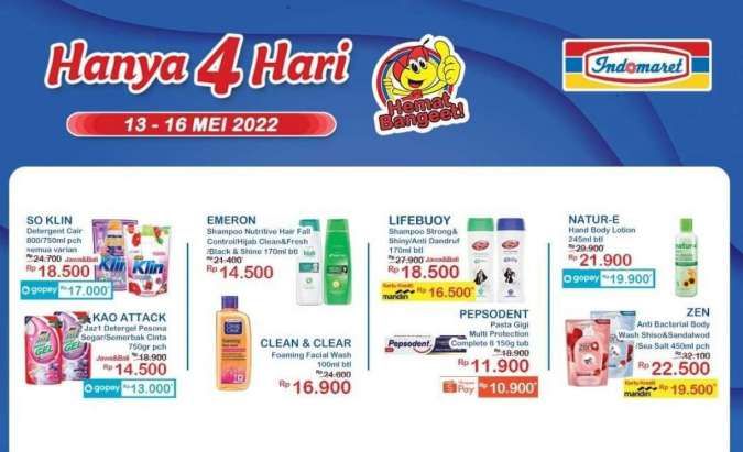 Hari Terakhir Promo Indomaret Hanya 4 Hari Periode 13-16 Mei 2022, Cek di Sini!