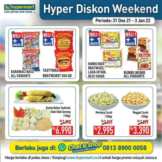 Promo Hypermart Hyper Diskon Weekend Periode 31 Desember 2021-3 Januari 2022