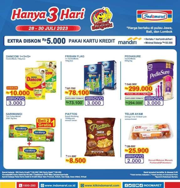 Katalog Harga Promo JSM Indomaret 28-30 Juli 2023,