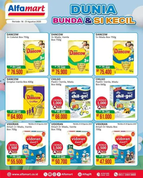 Promo Alfamart Baby & Kids Fair Diskon s/d 45% Periode 16-31 Agustus 2025