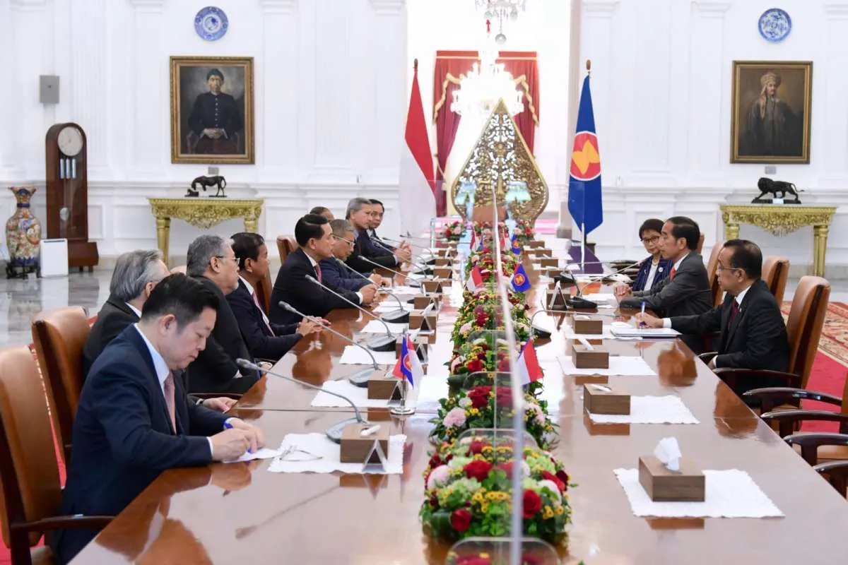 Terima Menlu Negara-Negara ASEAN, Jokowi Tegaskan Soal Ini
