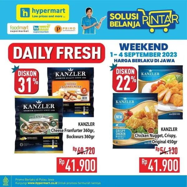 Katalog Promo JSM Hypermart Terbaru 1-4 September 2023