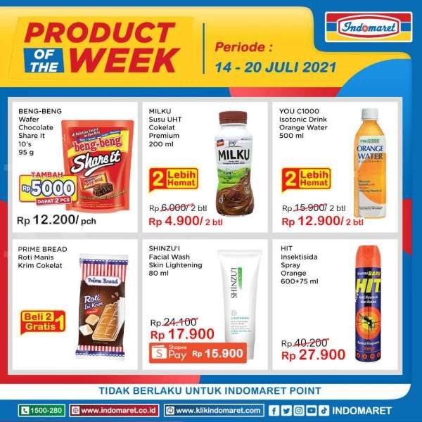Promo Indomaret Product of The Week 14-20 Juli 2021