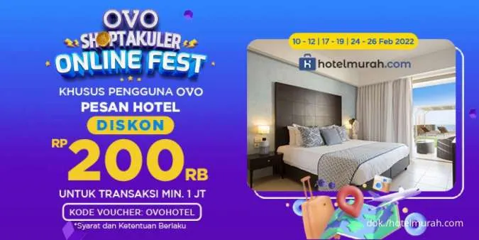 Khusus Pengguna OVO, Pesan Hotel Diskon Rp 200.000 dengan Kode Promo Ini