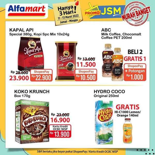 Promo JSM Alfamart Terbaru 11-13 Maret 2022