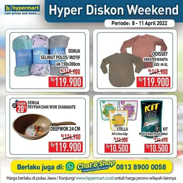 Promo JSM Hypermart 8-11 April 2022, Hyper Diskon Weekend Terbaru
