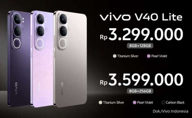 Update Harga Vivo V40 Lite 4G dan 5G, Mulai Rp 3.299.000 