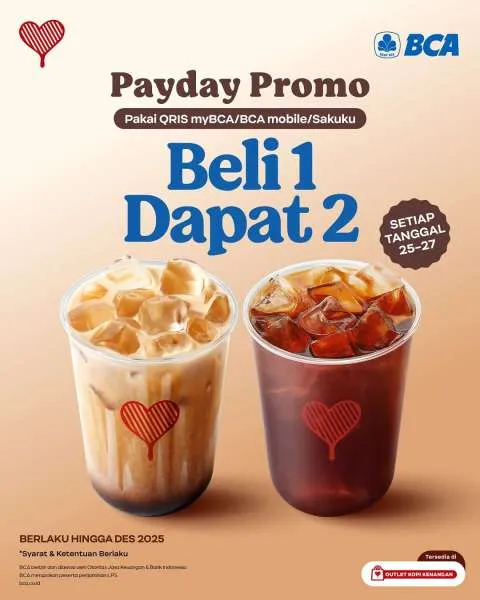 Promo Payday Kopi Kenangan dengan BCA