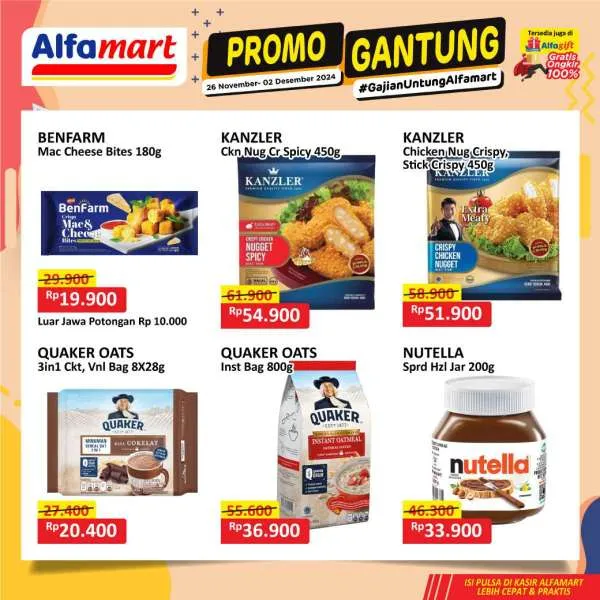 Promo Alfamart Gantung Periode 26 November-2 Desember 2024