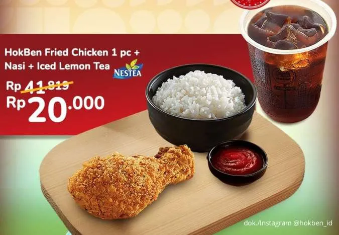 Makan Hemat Pakai Promo HokBen Fried Chicken Cuma Rp 20.000, Tiap Senin-Rabu Saja