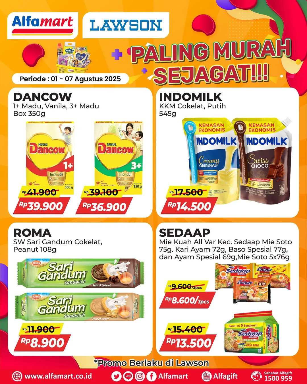 Promo Alfamart Paling Murah Sejagat Periode 1-7 Agustus 2025