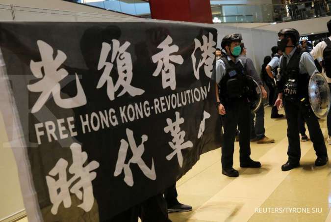 Serangan virus corona mereda, aksi unjuk rasa Hong Kong kembali bermunculan 