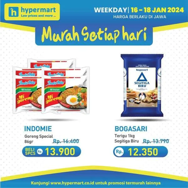 Promo Hypermart Hyper Diskon Weekday Periode 16-18 Januari 2024