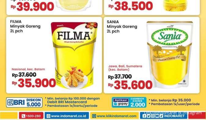 Promo Minyak Goreng Tropical di Superindo Sampai Besok, Ada Harga Murah di Indomaret