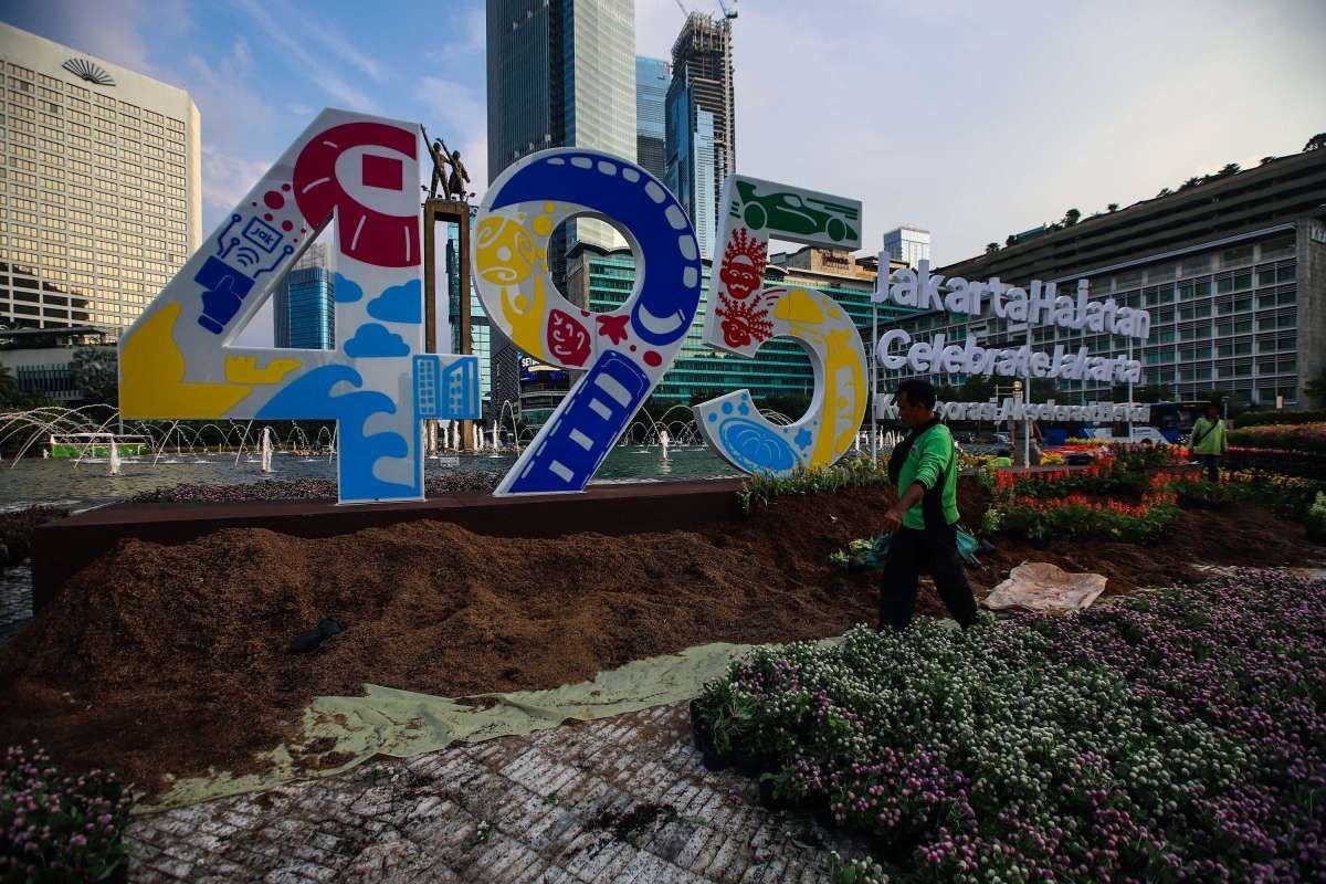Hiasan Kota Sambut Jakarta Hajatan