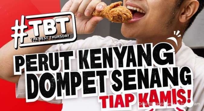 Promo KFC Hari Ini Kamis 14 September 2023, Paket The Best Thursday 7 Ayam Goreng