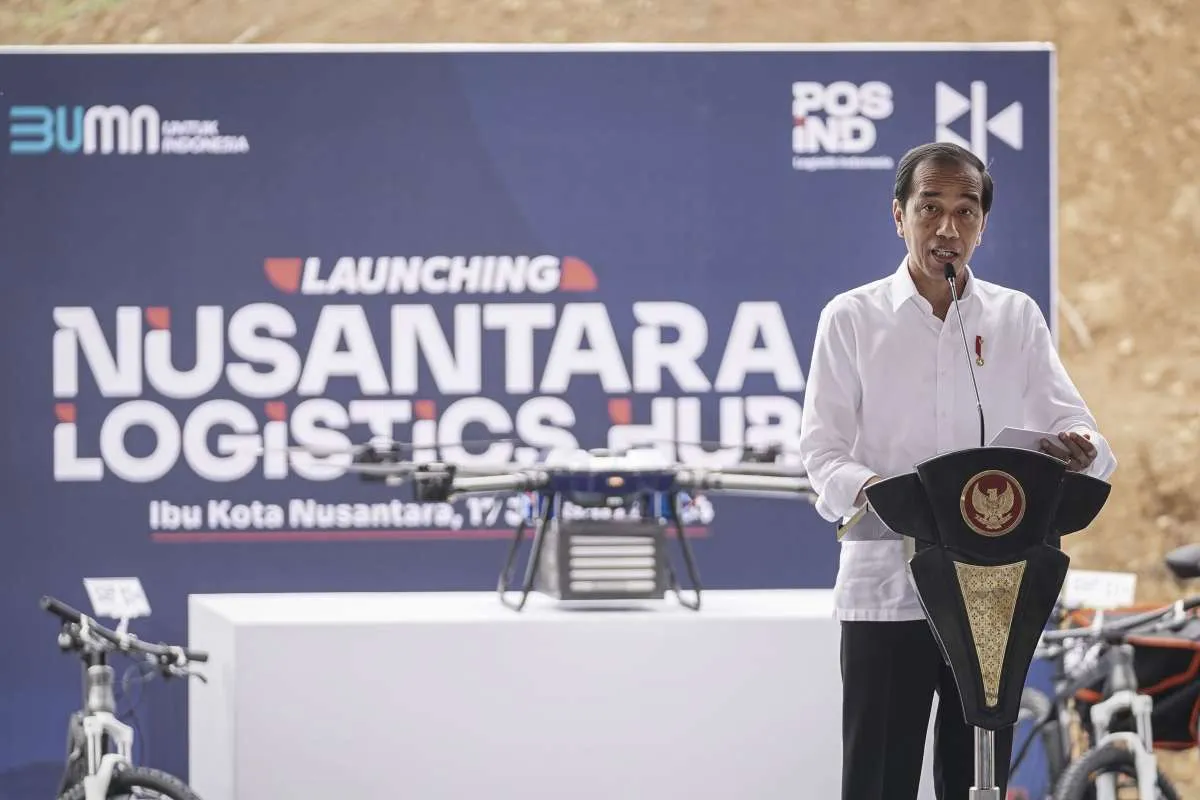 Groundbreaking Nusantara Logistik Hub di IKN, Ini Harapan Jokowi