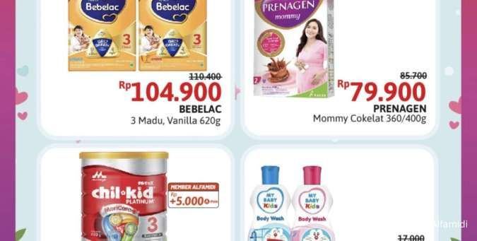 Promo Alfamidi Mom & Kids 16-31 Mei 2024, Susu Bebelac dan Chil-Kid Harga Spesial