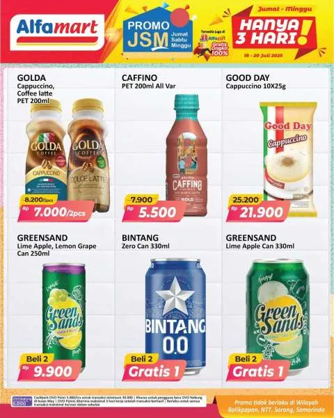 Promo JSM Alfamart Periode 18-20 Juli 2025