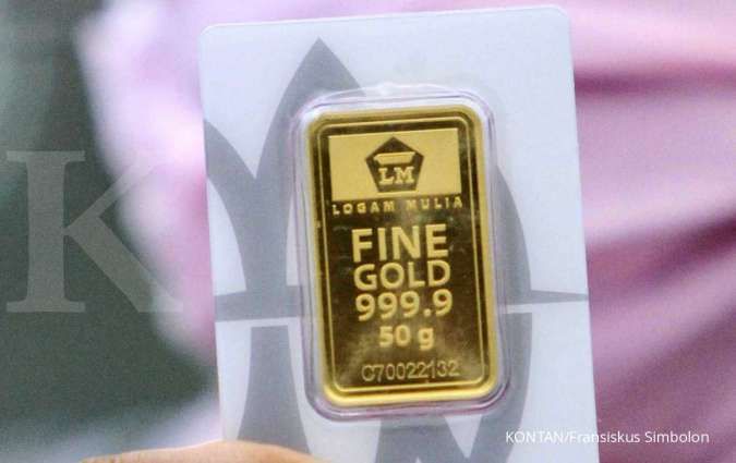 Harga emas Antam turun Rp 1.000 menjadi Rp 1.020.000 per gram pada Sabtu (5/9)