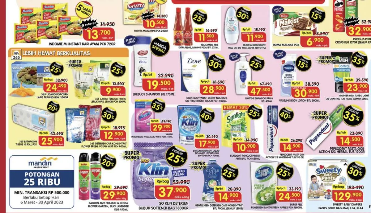 Promo Superindo Weekday Terbaru 12 April 2023, Potongan Harga Selama 4 Hari