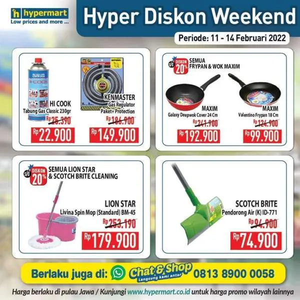 Promo Hypermart Hyper Diskon Weekend Periode 11-14 Februari 2022