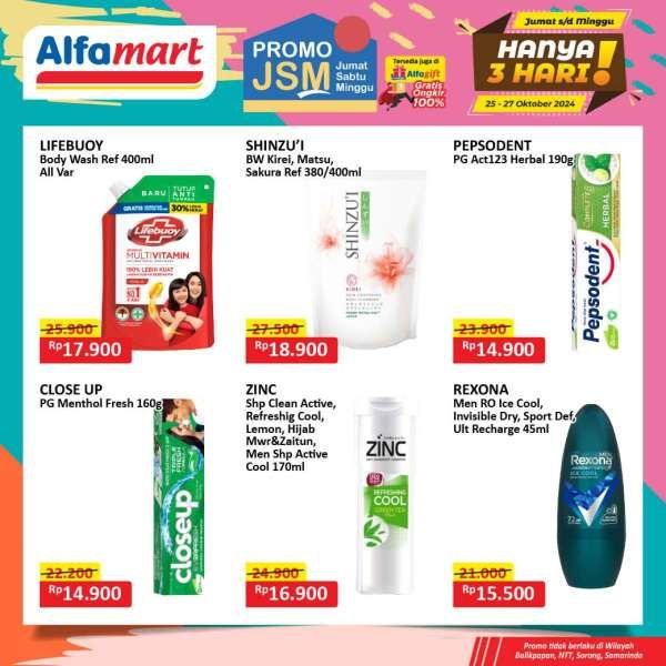 Promo JSM Alfamart 25-27 Oktober 2024