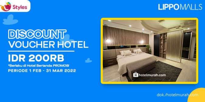 Promo HotelMurah.com 14 Feb-31 Mar, Diskon Voucher Hotel Rp 200.000 Bertanda Promosi