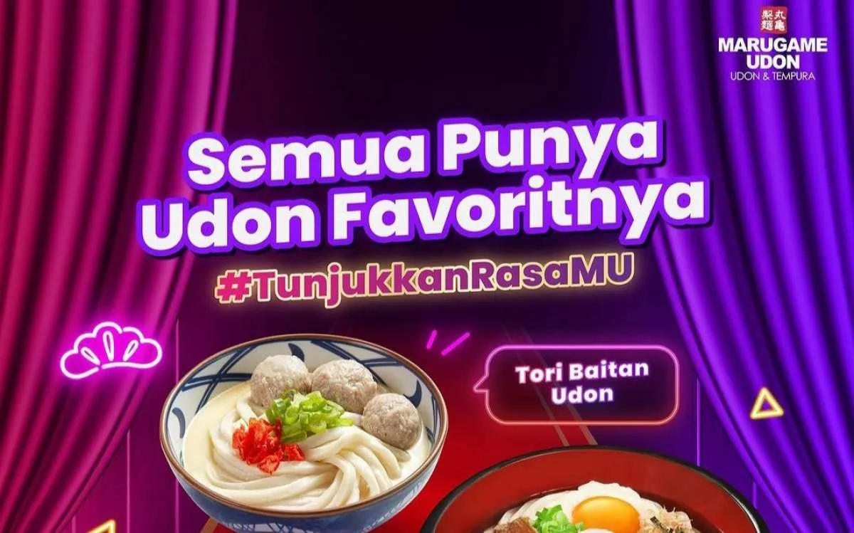 Promo Marugame Udon 1-15 Desember, Bayar Rp 55.000 dapat 2 Udon dan 2 Ocha