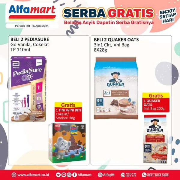 Promo Alfamart Serba Gratis Periode 1-15 April 2024