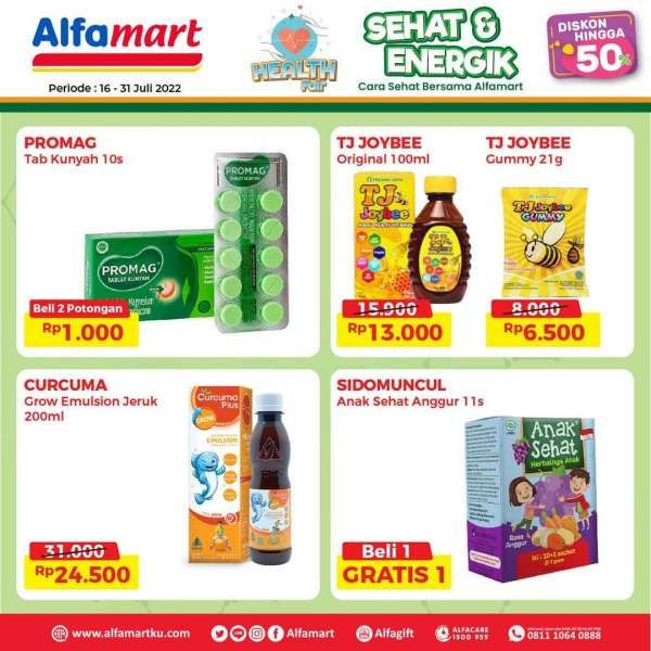 Promo Alfamart Health Fair 16-31 Juli 2022, Aneka Produk Kesehatan Diskon Sampai 50%