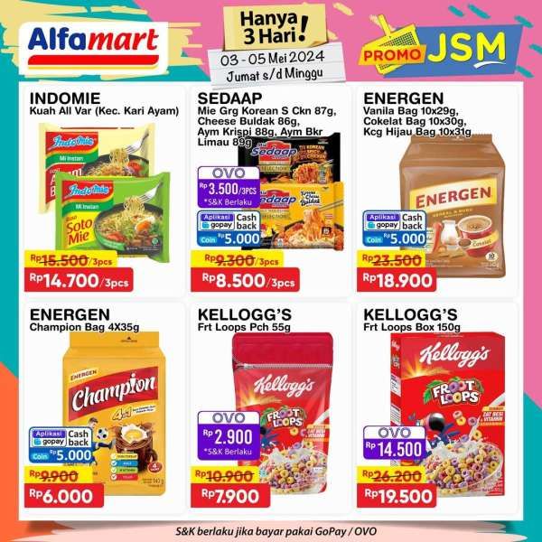 Promo JSM Alfamart Periode 3-5 Mei 2024