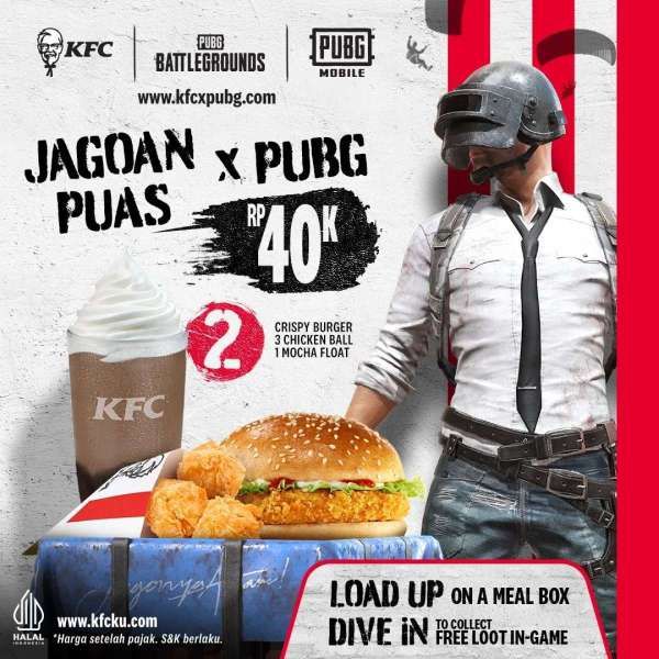 Promo KFC x PUBG, 2 Pilihan Paket Jagoan Puas Hanya Rp 40.000-an