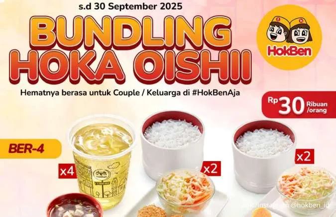 Promo Bundling Hoka Oishii September 2025, Paket Rame-Rame Mulai Rp 30.000-an