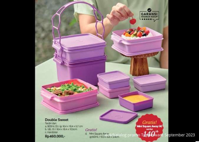 Promo Tupperware September 2023, Harga Hemat Double Sweet, Moment Cup, Silicone Bags