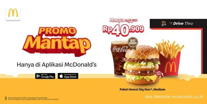 Promo McD Mantap Paket Hemat Big Mac