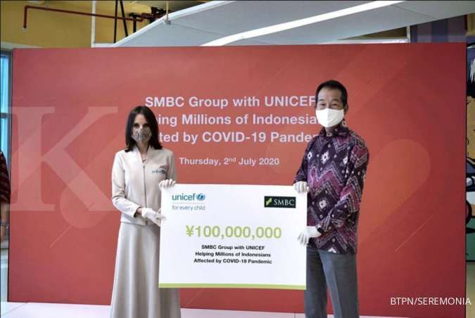 SMBC Group Serahkan Dana Bantuan kepada Unicef