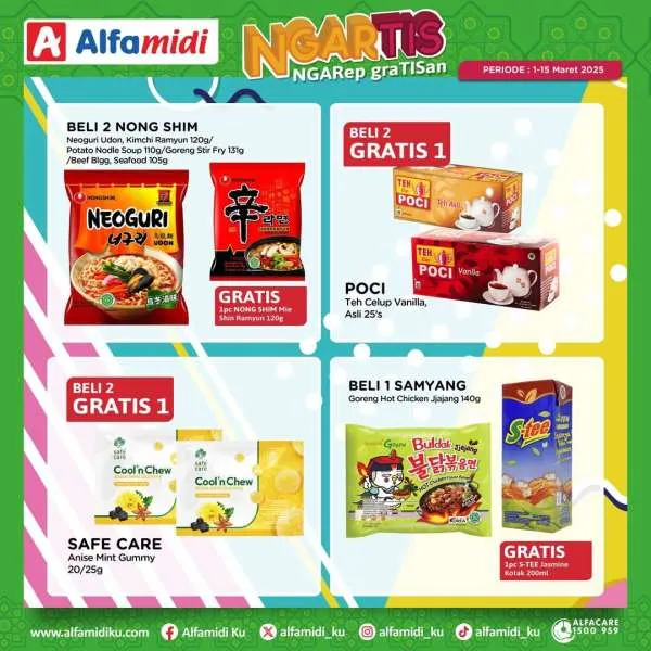 Promo Alfamidi Ngartis (Ngarep Gratisan) Periode 1-15 Maret 2025