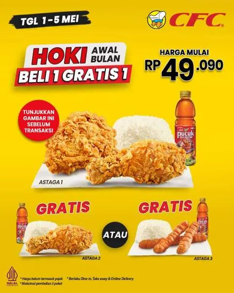 Promo CFC Hoki Beli 1 Gratis 1